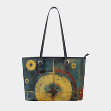 Load image into Gallery viewer, Women&#39;s Tote Bag | PU 321 clock abstract print
