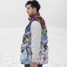 Load image into Gallery viewer, All-Over Print Unisex Down Vest powder addict
