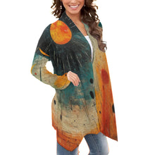 Load image into Gallery viewer, All-Over Print Women&#39;s Cardigan With Long Sleeve 198
