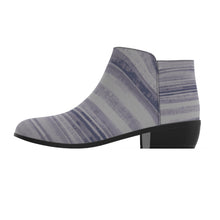 Load image into Gallery viewer, Women&#39;s Fashion Boots 134 purple, striped print
