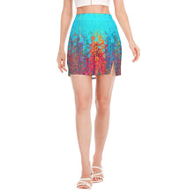 Load image into Gallery viewer, All-Over Print Women&#39;s Side Split Hip Skirt summer vibes
