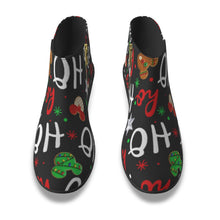 Load image into Gallery viewer, Women&#39;s Fashion Boots 357 Christmas, ho ho ho  print
