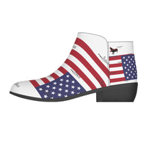 Load image into Gallery viewer, #COCKNLOAD101 Men&#39;s Fashion Boots patriotic, print
