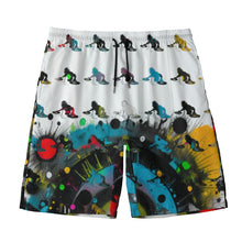 Load image into Gallery viewer, All-Over Print Men‘s Beach Shorts With Lining summer vibes colorful DJ print
