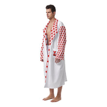 Load image into Gallery viewer, All-Over Print Men&#39;s Heavy Fleece Robe X10 cityboy, print
