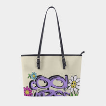 Load image into Gallery viewer, Women&#39;s Tote Bag | PU 319. Good vibes  print.
