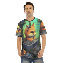 Load image into Gallery viewer, Men&#39;s Short Sleeve T-shirt With Button Closure #y101
