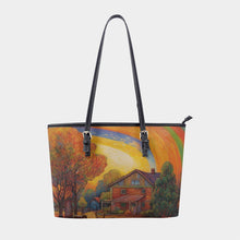 Load image into Gallery viewer, Women&#39;s Tote Bag | PU 313 barn landscape print
