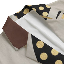 Load image into Gallery viewer, All-Over Print Men&#39;s Casual Flat Lapel Collar Blazer | gold, dots print, 49 245GSM Cotton
