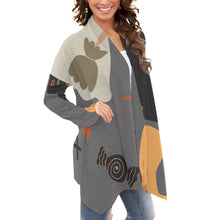 Load image into Gallery viewer, All-Over Print Women&#39;s Cardigan With Long Sleeve 194
