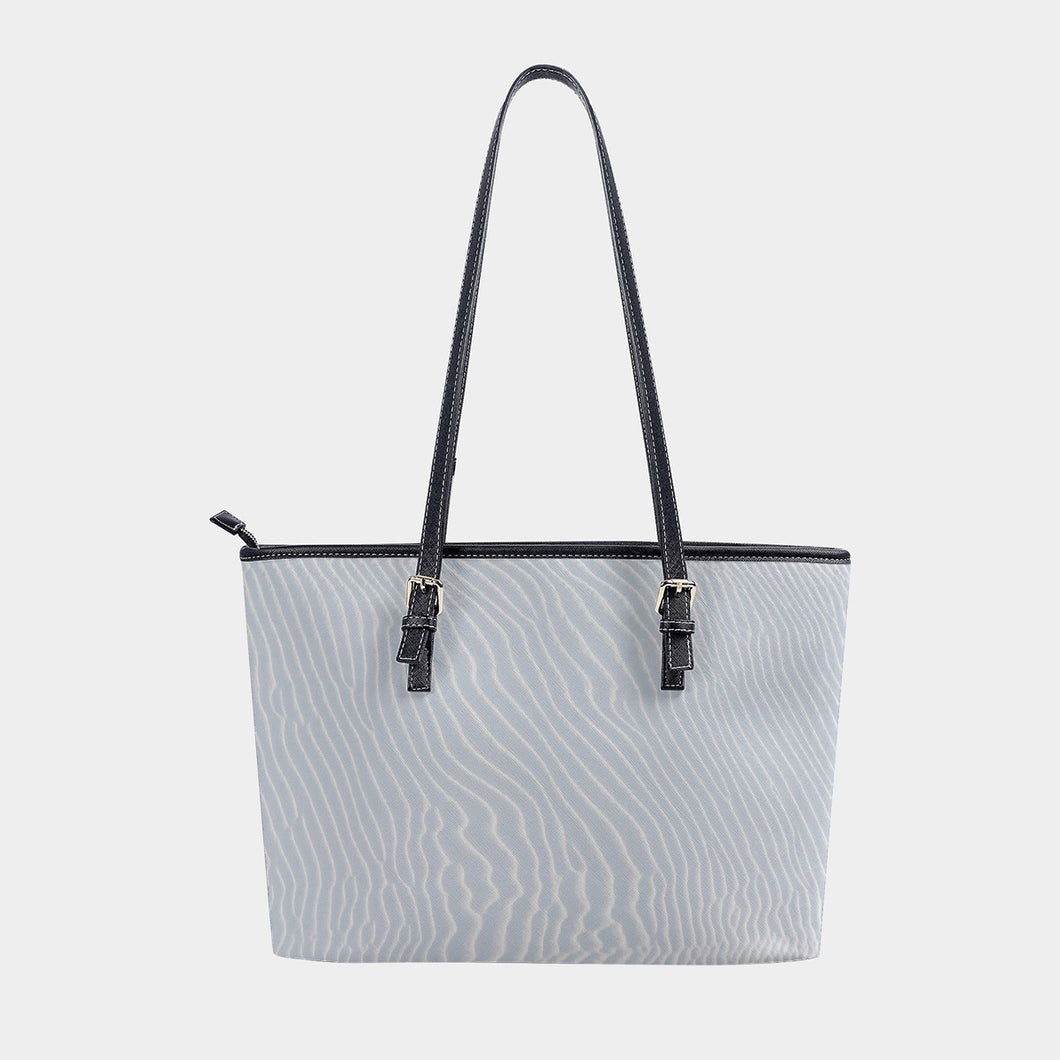 Women's Tote Bag | PU 320 white and silver print