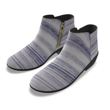 Load image into Gallery viewer, Women&#39;s Fashion Boots 134 purple, striped print
