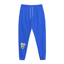 Load image into Gallery viewer, All-Over Print Men&#39;s Sweatpants | Interlock blue weightlifting theme
