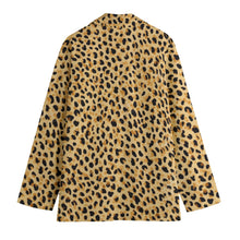 Load image into Gallery viewer, All-Over Print Women&#39;s Leisure Blazer | 245GSM Cotton Leopard theme
