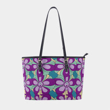 Load image into Gallery viewer, Women&#39;s Tote Bag | PU 330 purple print
