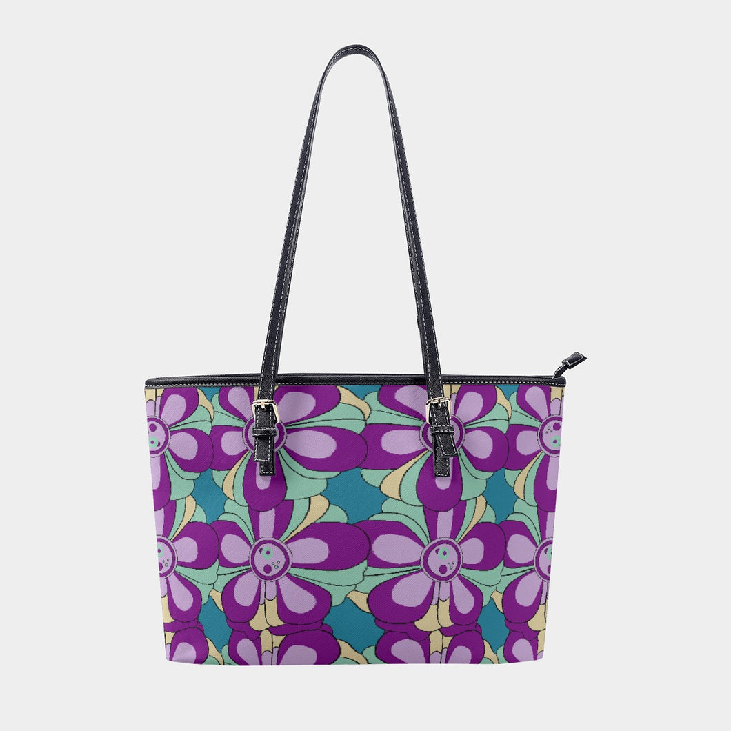 Women's Tote Bag | PU 330 purple print