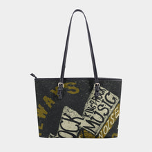 Load image into Gallery viewer, Women&#39;s Tote Bag | PU 308 music, theme, print
