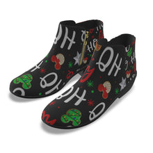 Load image into Gallery viewer, Women&#39;s Fashion Boots 357 Christmas, ho ho ho  print
