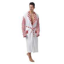 Load image into Gallery viewer, All-Over Print Men&#39;s Heavy Fleece Robe X10 cityboy, print
