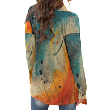 Load image into Gallery viewer, All-Over Print Women&#39;s Cardigan With Long Sleeve 198
