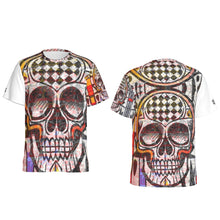 Load image into Gallery viewer, All-Over Print Men&#39;s O-Neck Sports T-Shirt jaxs9 skulls print
