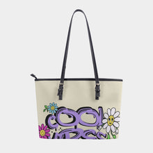 Load image into Gallery viewer, Women&#39;s Tote Bag | PU 319. Good vibes  print.
