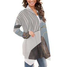 Load image into Gallery viewer, All-Over Print Women&#39;s Cardigan With Long Sleeve 184
