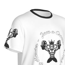 Load image into Gallery viewer, All-Over Print Men&#39;s O-Neck Sports T-Shirt fitness theme
