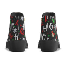 Load image into Gallery viewer, Women&#39;s Fashion Boots 357 Christmas, ho ho ho  print
