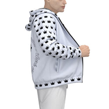 Load image into Gallery viewer, All-Over Print Men&#39;s Sherpa Fleece Zip Up Hoodie fitness theme
