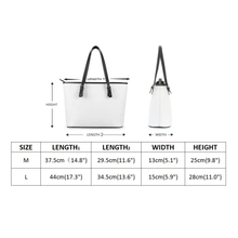 Load image into Gallery viewer, Women&#39;s Tote Bag | PU 322 silver print
