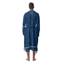 Load image into Gallery viewer, Blu/skull Men&#39;s Robe
