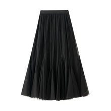 Load image into Gallery viewer, Fall Retro Falling Gauze Skirt Slimming Large Hem Fishtail Skirt Women A line Brown Skirt
